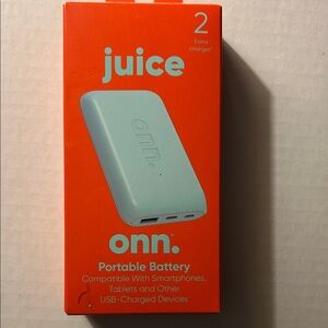 onn. Portable Battery - Powder Blue - NWT - Never used - $20